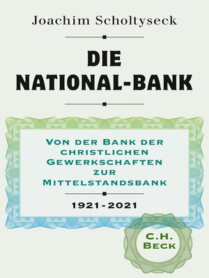 cover image of Die National-Bank